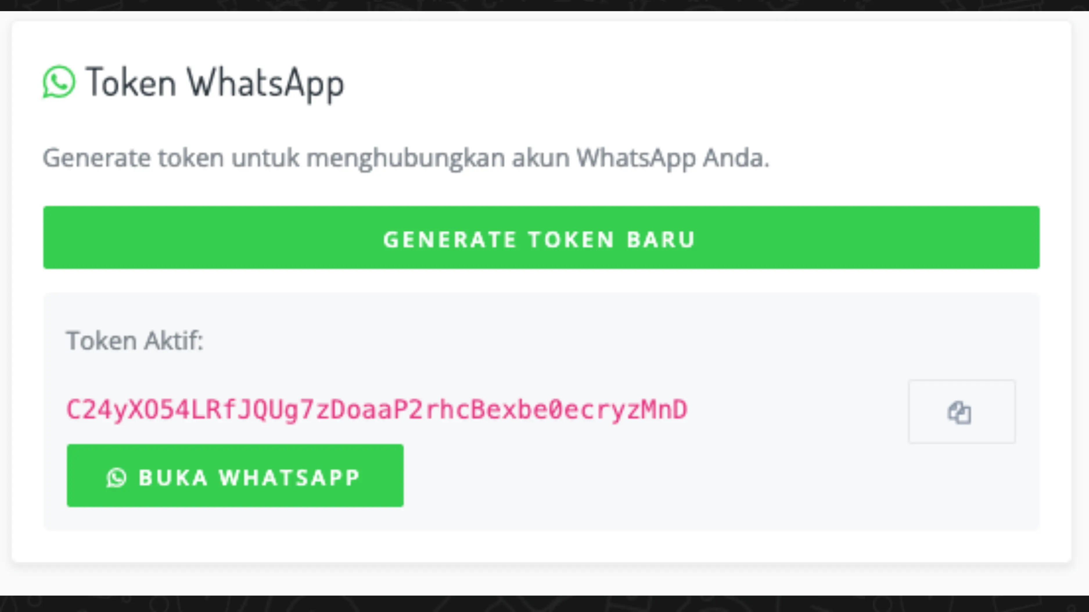 Placeholder gambar untuk Cara tautkan akun: buka halaman Profile, lalu generate token tautkan akun.